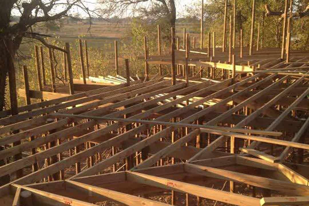 Constructing Nambwa Tented Lodge